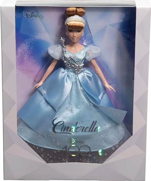 Disney Collector 100 Years of Wonder Cinderella Barbie Doll with Stand HLX60 from Pappystoyshop.com