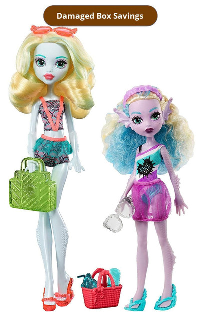 Monster High Monster Family of Lagoona Blue 2 Doll Set DAMAGED PACKAGING FCV82 from Pappystoyshop.com