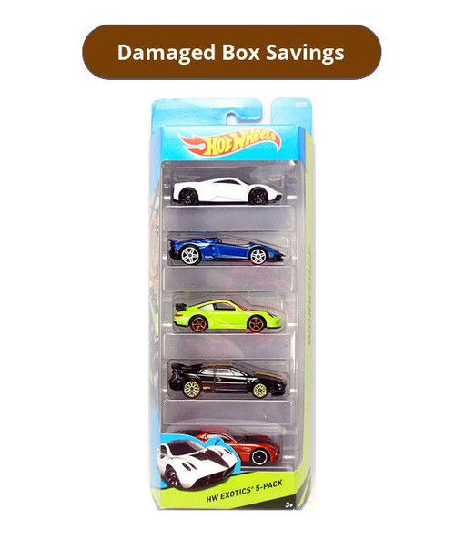 Hot Wheels 2015 HW Workshop HW Exotics 5-Pack DAMAGED PACKAGING CDT27-D910 from Pappystoyshop.com