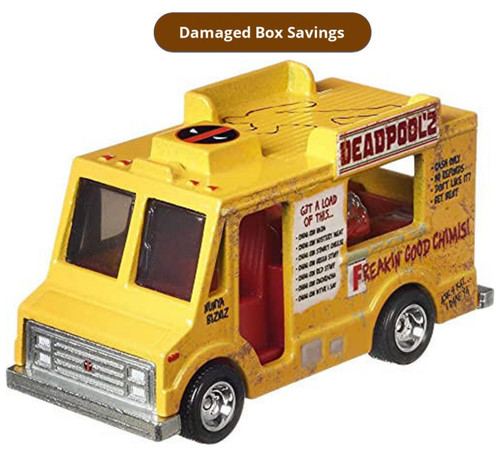 Hot Wheels Deadpool Chimichanga Truck 1:64 Scale DAMAGED PACKAGING FLD27 from Pappystoyshop.com