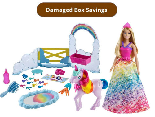 Barbie Dreamtopia Rainbow Potty Unicorn Playset DAMAGED PACKAGING GTG01 from Pappystoyshop.com