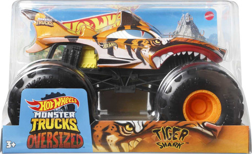 Hot Wheels Monster Trucks Tiger Shark 1:24 Scale Die-Cast GWL14 from Pappystoyshop.com