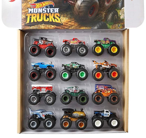Hot Wheels Monster Trucks Ultimate Chaos! Exclusive Diecast Car 12-Pack GGC61 from Pappystoyshop.com