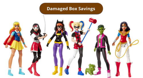 DC Super Hero Girls Dolls 6 Figure Action Collection DAMAGED PACKAGING FDR50 from Pappystoyshop.com