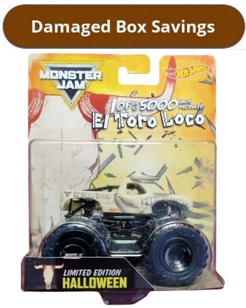 Hot Wheels 1:64 Halloween El Toro Loco DieCast Truck 1 of 5000 DAMAGED PACKAGING FDM87 from Pappystoyshop.com