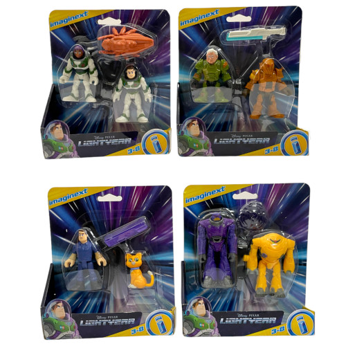Imaginext Disney Pixar Lightyear Complete Bundle of 4 Figure Packs HGT30-956A from Pappystoyshop.com