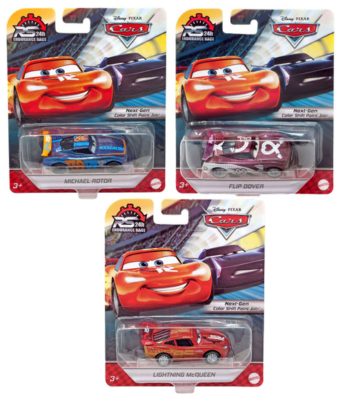 Disney Pixar Cars RS 24h Hour Endurance Race Bundle of 3 Vehicles GPN32-999E from Pappystoyshop.com