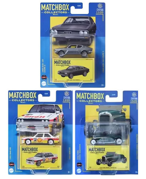 Matchbox Collectors Series Bundle 1969 Audi 100 BMW M3 1932 Ford Roadster GBJ48-965Y from Pappystoyshop.com