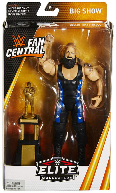 WWE Elite Fan Central Big Show Figure w/Andre the Giant Battle Royal Trophy FTC09 from Pappystoyshop.com