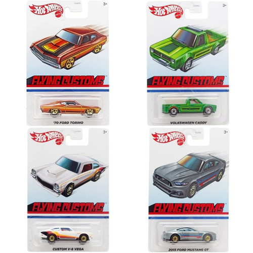 Hot Wheels Flying Customs Series Bundle of 4 Diecast Vehicles GJW93 from Pappystoyshop.com