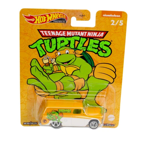 Hot Wheels Teenage Mutant Ninja Turtles Michelangelo 55' Chevy Panel 1:64 DLB45 from Pappystoyshop.com