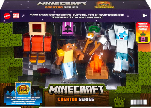 Minecraft Creator Mount Enderwoood Yeti Scare Playset with Steve & Yeti HLP58 from Pappystoyshop.com