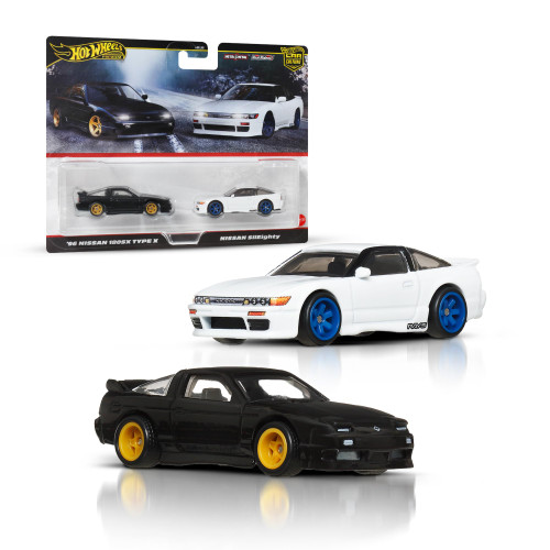 Hot Wheels Premium Car Culture 2-Pack '96 Nissan 180SX Type X & SilEighty JBK96 from Pappystoyshop.com