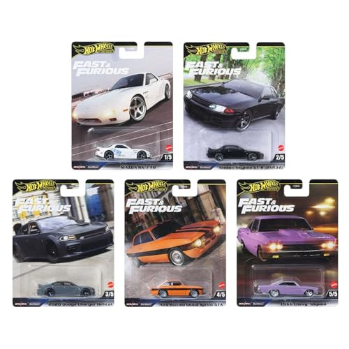 Hot Wheels Fast & Furious Bundle of 5 Cars HNW-956K HNW-956K from Pappystoyshop.com