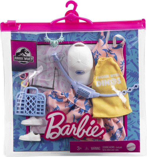 Barbie Fashions Jurassic World Dress and Accessories GRD63 from Pappystoyshop.com