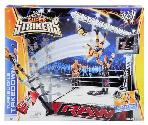 WWE Super Strikers Turnbuckle Takedown Ring BJN10 from Pappystoyshop.com