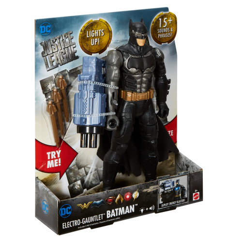 DC Justice League Electro-Gauntlet Batman Figure 12"