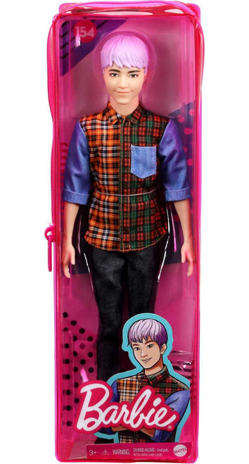 Barbie Fashionistas Ken Doll #154 with Purple Hair GYB05 from Pappystoyshop.com