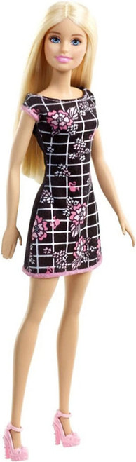 Barbie Pink-Tastic Doll Floral Art On Black Dress DGX60 from Pappystoyshop.com