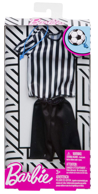 Barbie Clothes Ken Soccer Referee Careers Outfit FXJ51 from Pappystoyshop.com