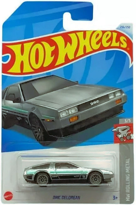 Hot Wheels DMC Delorean Treasure Hunt HW Rolling Metal 3/5 L2593 from Pappystoyshop.com