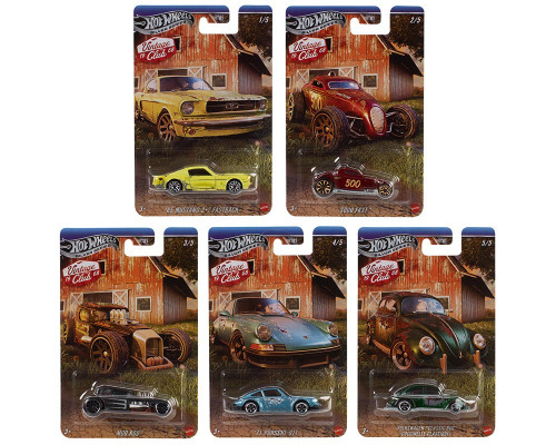 Hot Wheels Vintage Club Silver Series Die-Cast 5-Pack Set HRT81-956H