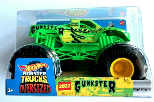 Hot Wheels Monster Trucks Oversized Gunkster 1:24 Scale Truck JDR05 from Pappystoyshop.com