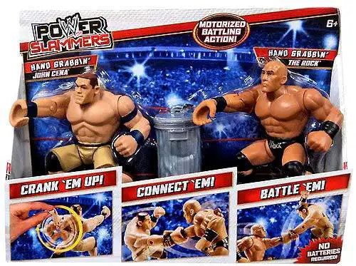 WWE Power Slammers The Rock and John Cena Starter Pack