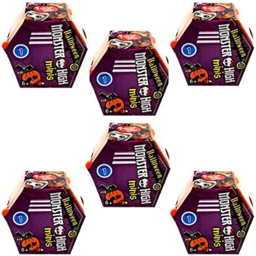 Monster High Minis Halloween Season 1 Complete Bundle of 6 Packs FBG99 from Pappystoyshop.com
