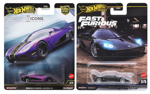 Hot Wheels Fast & Furious Timeless Icons Premium Koenigsegg CCXR & Agera R FPY86-HNW46 from Pappystoyshop.com