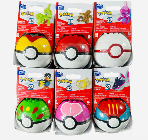 MEGA Pokémon Poke Ball Series 23 Bundle of 6 FPM00-963P from Pappystoyshop.com