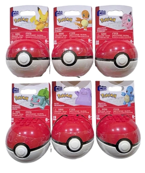 MEGA Pokémon Poke Ball Building Bundle of 6 GFC85-963F GFC85-963F from Pappystoyshop.com