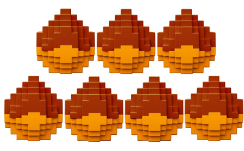 Minecraft Mini Figure Spawn Egg Complete Set of 7 Surprise Egg HXT64-956F