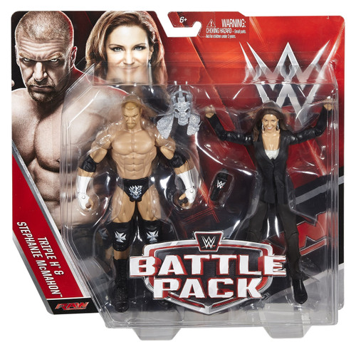 WWE Wrestling Battle Pack Triple H and Stephanie McMahon Series 42 DJR98 from Pappystoyshop.com