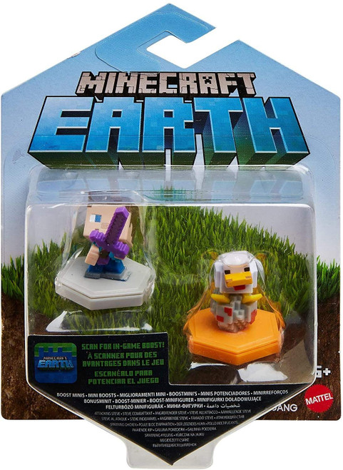 Minecraft Earth Boost Minis Attacking Steve & Spawning Chicken