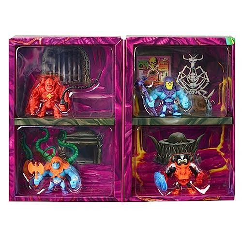 Masters of The Universe Eternia Minis Skeletor Beast Man Stinkor Faker 4-Pack