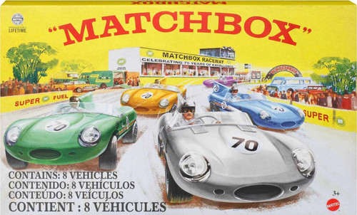 Matchbox Set of 8 Die-Cast Cars in 1:64 Scale with Premium Decos
