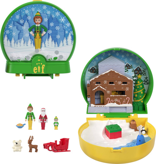 Polly Pocket x Elf Collaboration Compact Holiday Theme Playset JGT05 from Pappystoyshop.com