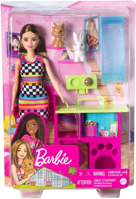 Barbie Doll with Pet Playset HGM62 from Pappystoyshop.com