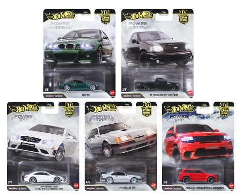 Hot Wheels Premium Car Culture Power Trip Complete Bundle of 5 FPY86-961R