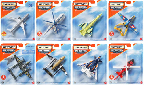 Matchbox Sky Busters Diecast Aircraft Collection Assortment Bundle of 8 JDJ05-979H from Pappystoyshop.com