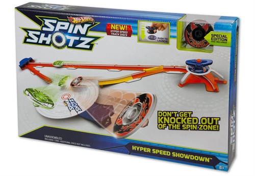 Hot Wheels Spinshotz Hyperspeed Showdown Playset Y0097 from Pappystoyshop.com