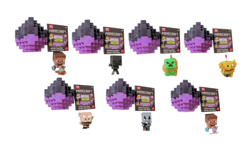 Minecraft Mini Mode Spawn Egg Complete Bundle of 7 HKT64-956K
