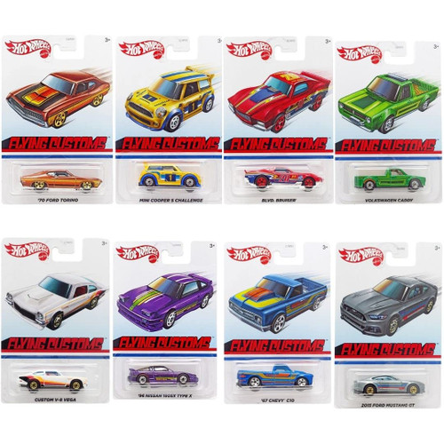 Hot Wheels Exclusive Flying Customs Series Complete Bundle of 8 Diecast GJW94 from Pappystoyshop.com