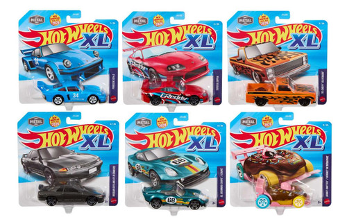 Hot Wheels XL 2026 Die-Cast Metal Car Bundle of 6 JKL02-979A