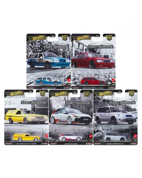 Hot Wheels Car Culture Fast Wagons Bundle of 5 Die-Cast Cars FPY86-961J FPY86-961J from Pappystoyshop.com