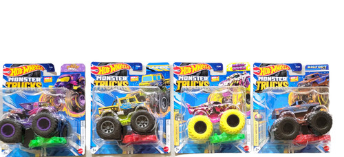 Hot Wheels Monster Trucks Connect and Crash Car Set of 8 FYJ44-994D