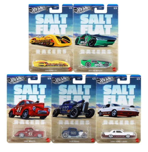 Hot Wheels Salt Flat Racers Silver Series Set of 5 HRT81-956F HRT81-956F from Pappystoyshop.com