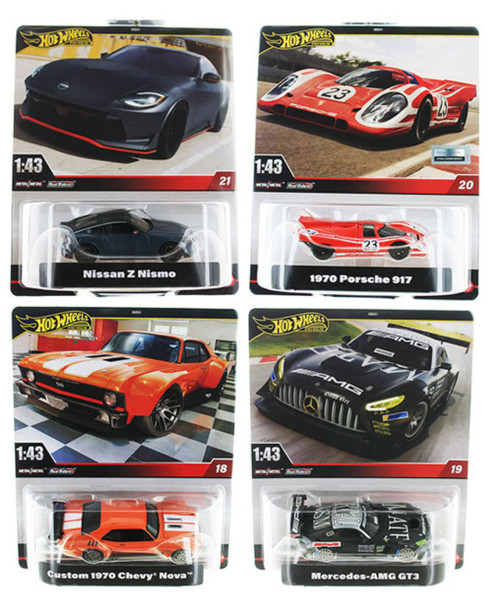 Hot Wheels Premium 1:43 Die-Cast 4 Car Bundle HMD41-979G HMD41-979G from Pappystoyshop.com
