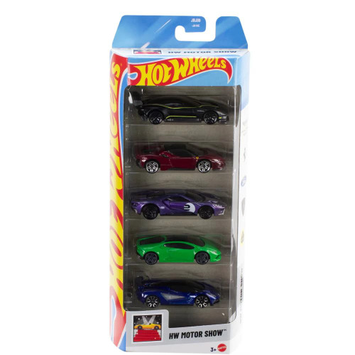 Hot Wheels HW Motor Show Pack of 5 JBJ89